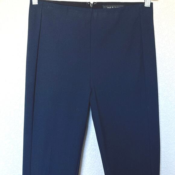 Rag & Bone Womens Simone Trousers Size 8 Navy Blue Slim Fit - Picture 5 of 11